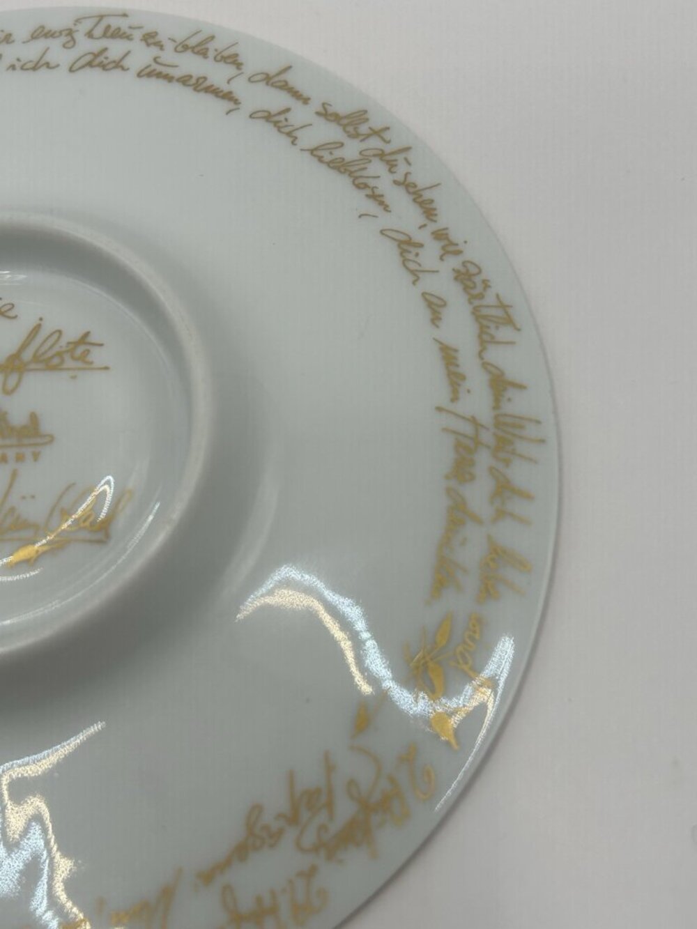 Rosenthal Magic Flute 24k Gold Demitasse Cream W/ Under Plate Bjorn Wiinblad - Picture 13 of 16